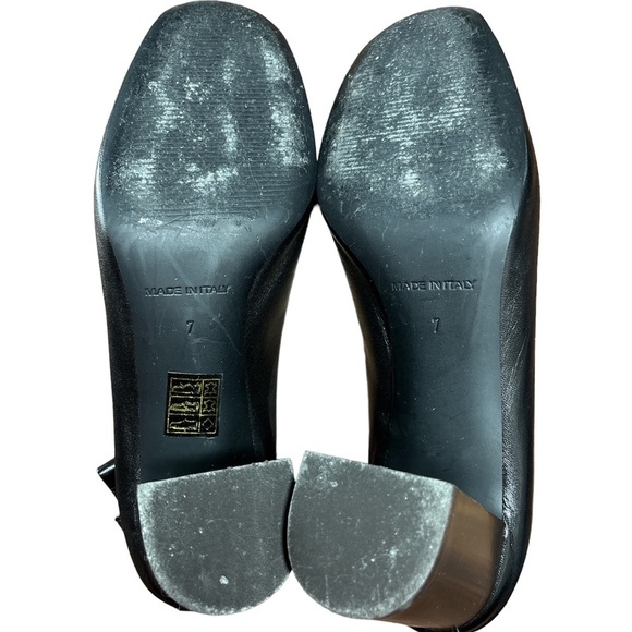 Everlane The Day Heel in Black Leather size 7 - Picture 9 of 10